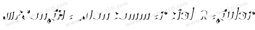 MFSongHe_Noncommercial Regular字体转换
